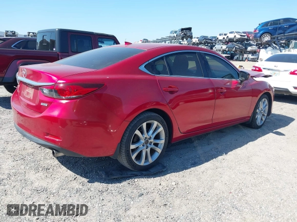 2016 Mazda Mazda6 i Touring with VIN JM1GJ1V5XG1420598, listed as a IAAI auction lot 42054889 with 90,556 mi miles. Bid and sale history available at carsss.com. Image 4.