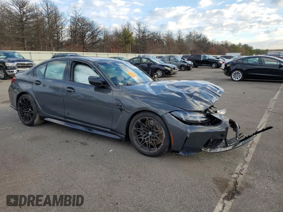 2025 BMW M3 Competition xDrive z VIN WBS33HJ05SFT92645, wystawiony jako Copart lot #86074964 z przebiegiem Nie podano mil oraz Szkoda całkowita • Salvage title. Historia ofert i sprzedaży dostępna na DreamBid. Obrazek 4.
