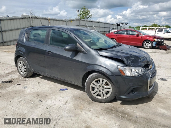 2020 Chevrolet Sonic LT with VIN 1G1JG6SB7L4129019, listed as a Copart auction lot 56726545 with 50,937 mi miles and Salvage title. Bid and sale history available at DreamBid. Image 4.