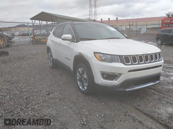 2021 Jeep Compass Limited with VIN 3C4NJCCB9MT597434, listed as a IAAI auction lot 41580549 with 51,549 mi miles. Bid and sale history available at carsss.com. Image 1.