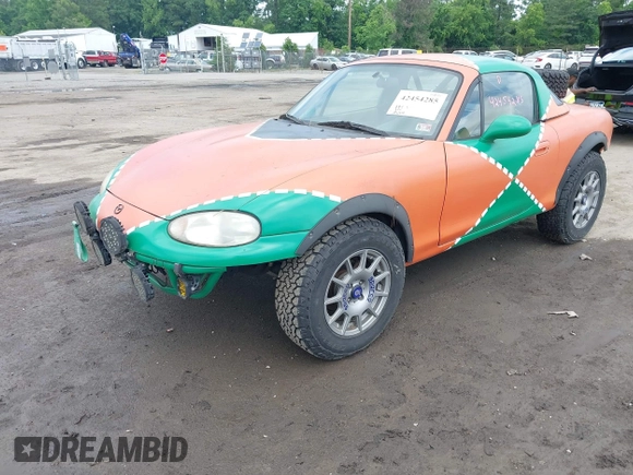 1999 Mazda MX-5 Miata with VIN JM1NB3531X0116676, listed as a IAAI auction lot 42454285 with 201,534 mi miles and . Bid and sale history available at DreamBid. Image 2.