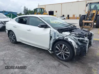 2023 Nissan Maxima SV with VIN 1N4AA6CV2PC511185, listed as a IAAI auction lot 42705009 with 40,393 mi miles and . Bid and sale history available at DreamBid. Image 1.