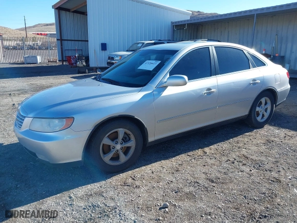 2007 Hyundai Azera GLS with VIN KMHFC46D67A226207, listed as a IAAI auction lot 41526623 with 123,066 mi miles. Bid and sale history available at carsss.com. Image 2.