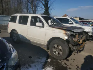 2005 Nissan Pathfinder LE with VIN 5N1AR18W85C718874, listed as a Copart auction lot 41813245 with 0 mi miles and Salvage Title. Bid and sale history available at carsss.com. Image 4.