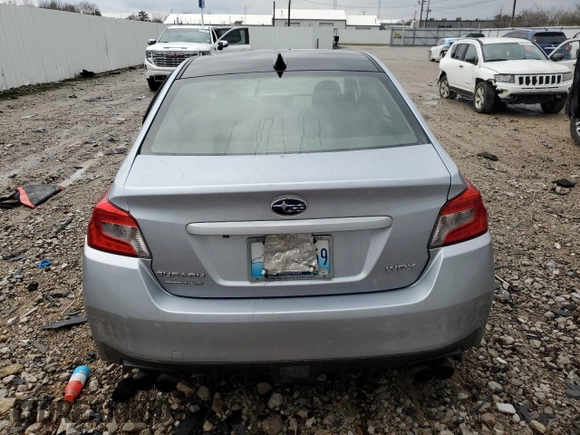 2015 Subaru WRX with VIN JF1VA1A69F9826982, listed as a Copart auction lot 43208285 with 121,221 mi miles and Salvage Title. Bid and sale history available at carsss.com. Image 6.