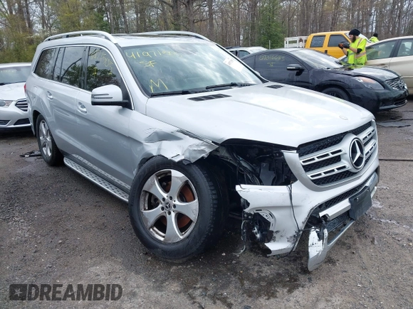 2017 Mercedes-Benz GLS 450 with VIN 4JGDF6EE9HA787099, listed as a IAAI auction lot 41971505 with 80,159 mi miles and . Bid and sale history available at DreamBid. Image 6.