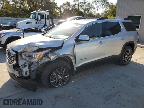 2017 GMC Acadia SLT with VIN 1GKKNMLAXHZ196823, listed as a Copart auction lot 75655254 with 57,257 mi miles and Salvage Title. Bid and sale history available at carsss.com. Image 1.