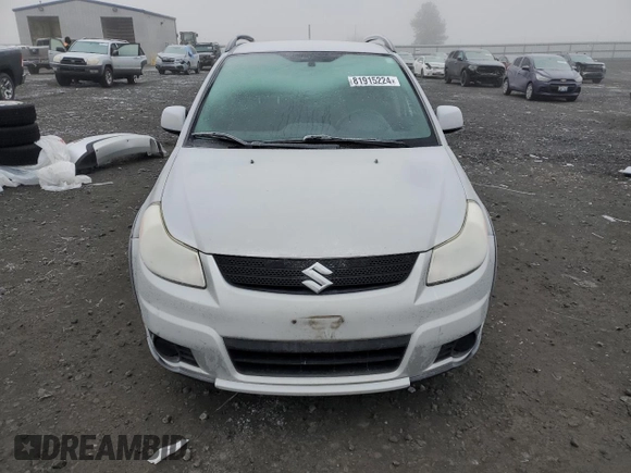 2008 Suzuki SX4 with VIN JS2YB413185110475, listed as a Copart auction lot 81915224 with 124,683 mi miles and Salvage Title. Bid and sale history available at carsss.com. Image 5.