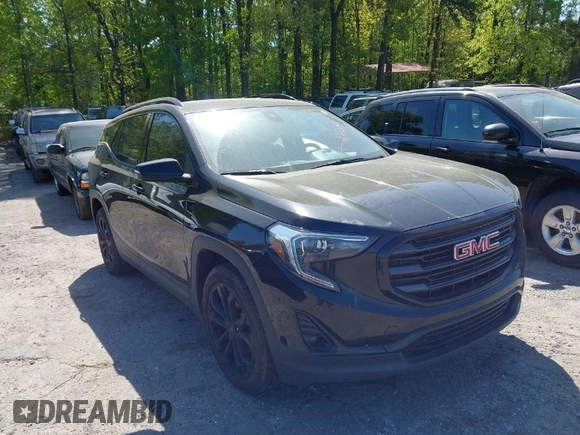 2020 GMC Terrain SLT with VIN 3GKALPEV4LL171645, listed as a IAAI auction lot 42029684 with 90,819 mi miles. Bid and sale history available at carsss.com. Image 1.
