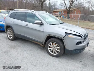 2015 Jeep Cherokee Limited with VIN 1C4PJMDS3FW576332, listed as a IAAI auction lot 41618035 with NaN miles. Bid and sale history available at carsss.com. Image 1.