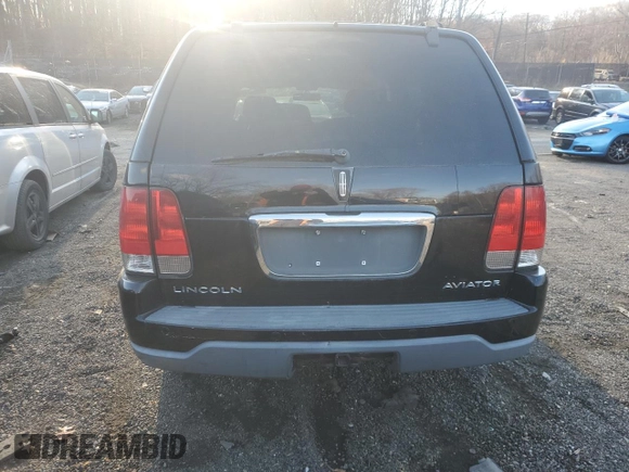 2003 Lincoln Aviator Premium with VIN 5LMEU78H33ZJ09333, listed as a Copart auction lot 83002474 with Not provided miles and Salvage title. Bid and sale history available at DreamBid. Image 6.