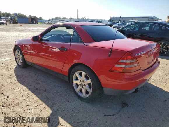 2000 Mercedes-Benz SLK-Class Kompressor with VIN WDBKK47F2YF161123, listed as a Copart auction lot 74316614 with 95,071 mi miles and Salvage Title. Bid and sale history available at carsss.com. Image 2.