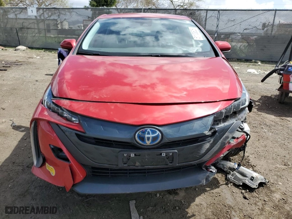 2022 Toyota Prius Prime LE with VIN JTDKAMFP7N3220095, listed as a Copart auction lot 51100625 with 52,411 mi miles and Salvage Title. Bid and sale history available at carsss.com. Image 5.
