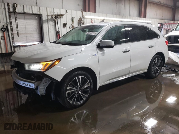 2020 Acura MDX Sport Hybrid w/Technology Pkg with VIN 5J8YD7H57LL001702, listed as a Copart auction lot 88760995 with 15,010 mi miles and Salvage Title. Bid and sale history available at carsss.com. Image 1.
