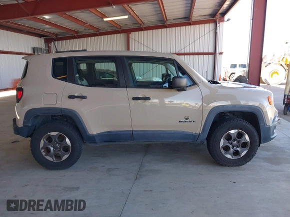 2015 Jeep Renegade Sport with VIN ZACCJBATXFPC19551, listed as a IAAI auction lot 41954192 with 141,192 mi miles and . Bid and sale history available at DreamBid. Image 13.