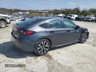 2024 Honda Civic EX-L z VIN 19XFL1H78RE000339, wystawiony jako Copart lot #51542045 z przebiegiem 10 939 mil mil oraz Szkoda całkowita • Salvage title. Historia ofert i sprzedaży dostępna na DreamBid. Obrazek 3.