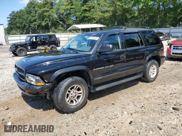 2001 Dodge Durango with VIN 1B4HS28Z91F580906, listed as a Copart auction lot 62870635 with 192,231 mi miles and Salvage title. Bid and sale history available at DreamBid. Image 1.
