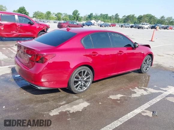2013 Lexus GS 350 with VIN JTHCE1BL3D5011402, listed as a IAAI auction lot 42419049 with 154,205 mi miles and . Bid and sale history available at DreamBid. Image 4.