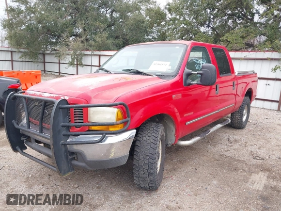 2000 Ford Super Duty F-250 XL with VIN 1FTNW21F9YED11508, listed as a IAAI auction lot 41361571 with 267,014 mi miles. Bid and sale history available at carsss.com. Image 2.