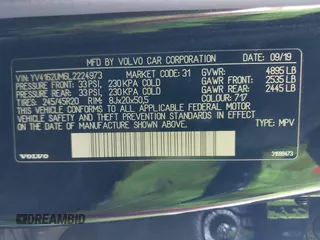 2020 Volvo XC40 R-Design с VIN YV4162UM6L2224973, выставлен на аукционе IAAI как лот 41646446 с пробегом 61 156 миль миль и . История ставок и продаж доступна на DreamBid. Изображение 9.
