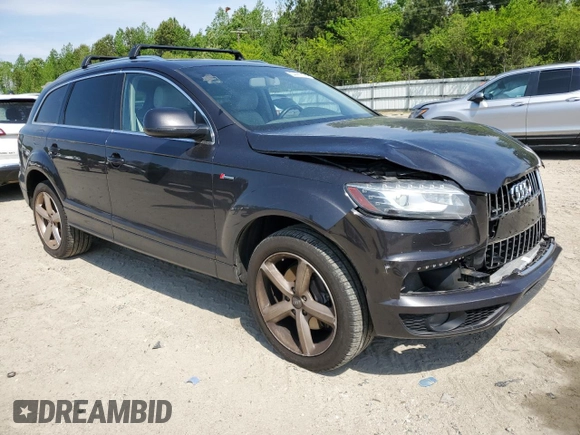 2013 Audi Q7 S line Prestige with VIN WA1DGAFE4DD001201, listed as a Copart auction lot 54495105 with 145,557 mi miles and Clean title. Bid and sale history available at DreamBid. Image 4.