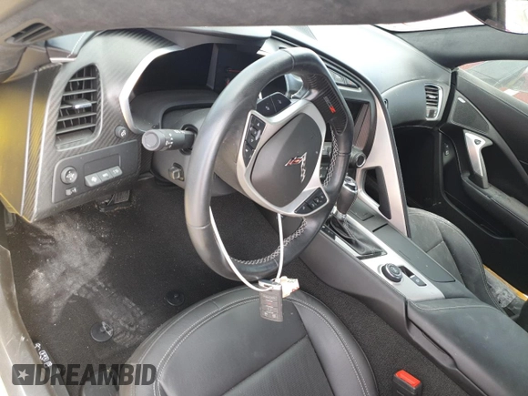 2019 Chevrolet Corvette Z06 3LZ with VIN 1G1YU2D64K5605123, listed as a Copart auction lot 74478664 with 10,124 mi miles and Salvage Title. Bid and sale history available at carsss.com. Image 8.