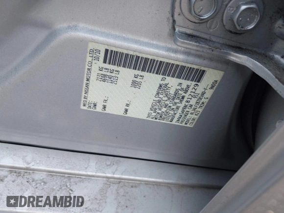 2011 Nissan Maxima SV with VIN 1N4AA5AP8BC812129, listed as a IAAI auction lot 42494532 with Not provided miles and . Bid and sale history available at DreamBid. Image 9.