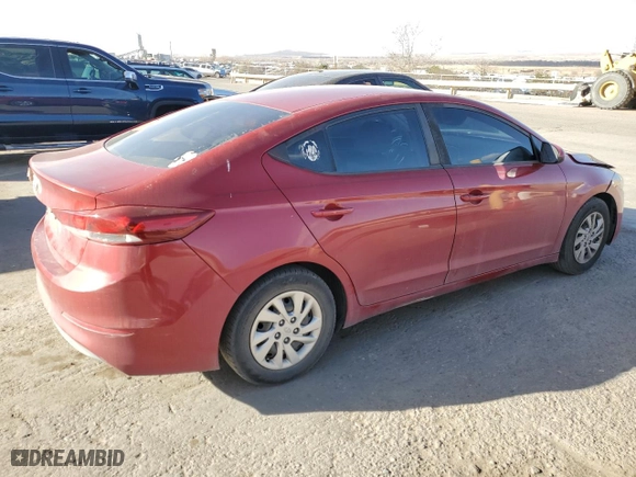 2018 Hyundai Elantra SE with VIN KMHD74LF0JU450144, listed as a Copart auction lot 44837065 with 95,382 mi miles and Salvage Title. Bid and sale history available at carsss.com. Image 3.