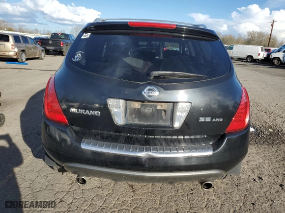 2007 Nissan Murano SL with VIN JN8AZ08W87W650581, listed as a Copart auction lot 47551775 with 141,170 mi miles and Salvage Title. Bid and sale history available at carsss.com. Image 6.