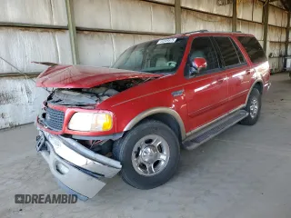 2002 Ford Expedition Eddie Bauer z VIN 1FMRU17W72LA37197, wystawiony jako Copart lot #44549575 z przebiegiem 178 725 mil mil oraz Szkoda całkowita • Salvage title. Historia ofert i sprzedaży dostępna na DreamBid. Obrazek 1.