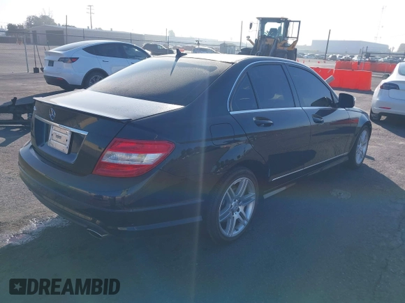 2009 Mercedes-Benz C-Class 3.5L Sport with VIN WDDGF56XX9F212032, listed as a IAAI auction lot 41635173 with 54,565 mi miles. Bid and sale history available at carsss.com. Image 4.