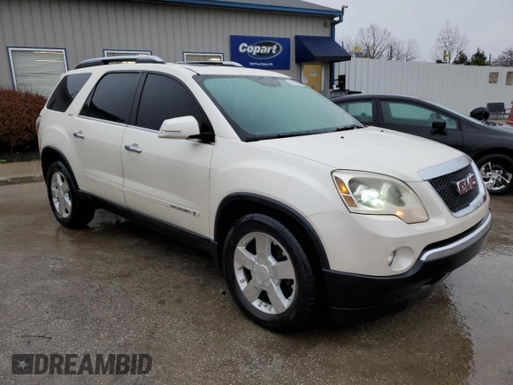 2008 GMC Acadia SLT2 with VIN 1GKEV33758J250023, listed as a Copart auction lot 51662915 with 231,475 mi miles and Non Repairable. Bid and sale history available at DreamBid. Image 4.