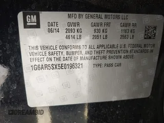 2014 Cadillac CTS Luxury RWD with VIN 1G6AR5SX5E0196321, listed as a IAAI auction lot 41811575 with 139,115 mi miles. Bid and sale history available at carsss.com. Image 9.