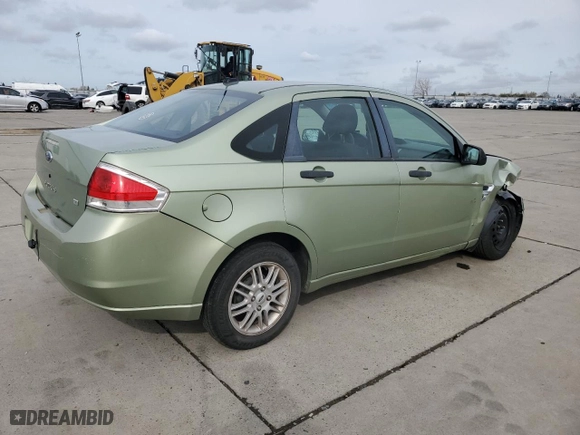 2008 Ford Focus SE with VIN 1FAHP35N58W201279, listed as a Copart auction lot 49823095 with 154,236 mi miles and Salvage Title. Bid and sale history available at carsss.com. Image 3.