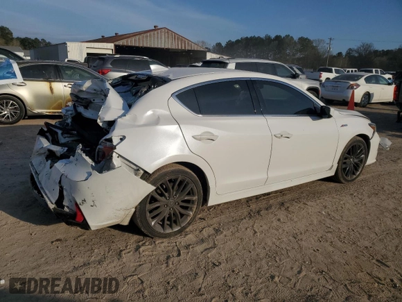 2022 Acura ILX w/Premium/A-Spec Package with VIN 19UDE2F83NA006177, listed as a Copart auction lot 47604725 with 75,825 mi miles and Salvage Title. Bid and sale history available at carsss.com. Image 3.