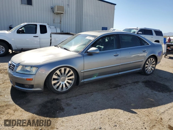 2005 Audi A8 with VIN WAUML44E45N012262, listed as a Copart auction lot 59984715 with 289,154 mi miles and Salvage title. Bid and sale history available at DreamBid. Image 1.