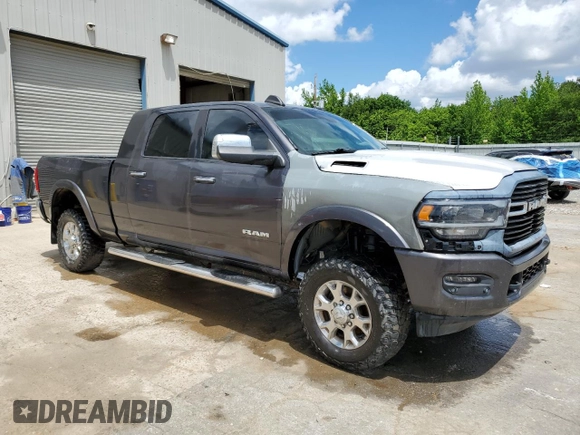 2019 Ram 2500 Laramie with VIN 3C6UR5NL0KG702140, listed as a Copart auction lot 52513015 with 63,525 mi miles and Salvage title. Bid and sale history available at DreamBid. Image 4.