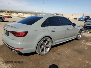 2019 Audi S4 Premium Plus with VIN WAUB4AF48KA033657, listed as a Copart auction lot 74136714 with 52,001 mi miles and Salvage Title. Bid and sale history available at carsss.com. Image 3.