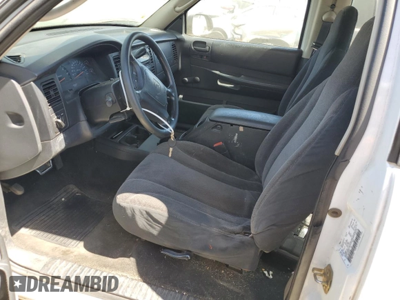 2002 Dodge Dakota with VIN 1B7GL12X92S701455, listed as a Copart auction lot 66929624 with 64,563 mi miles and Salvage Title. Bid and sale history available at carsss.com. Image 7.