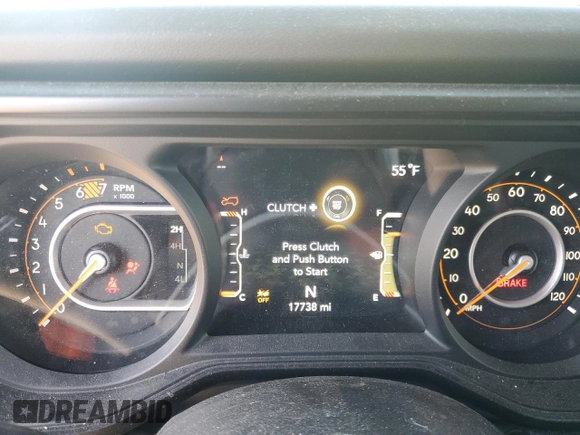 2024 Jeep Wrangler Rubicon z VIN 1C4PJXFG8RW226581, wystawiony jako Copart lot #55681685 z przebiegiem 17 738 mil mil oraz Szkoda całkowita • Salvage title. Historia ofert i sprzedaży dostępna na DreamBid. Obrazek 9.