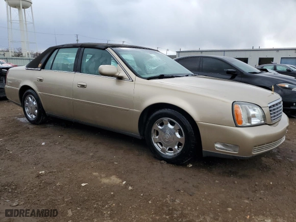 2005 Cadillac DeVille with VIN 1G6KD57Y35U242340, listed as a Copart auction lot 50558795 with 76,856 mi miles and Salvage Title. Bid and sale history available at carsss.com. Image 4.