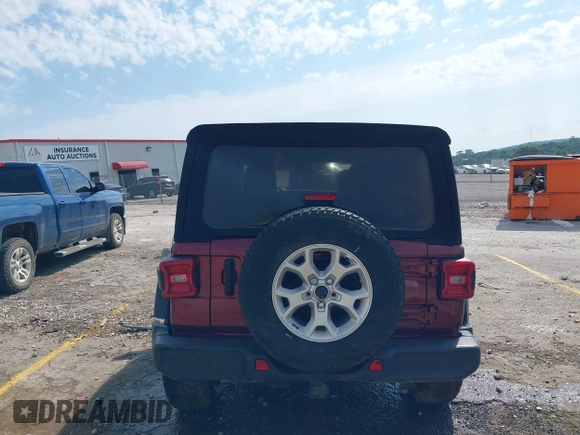2021 Jeep Wrangler Unlimited Sport S с VIN 1C4HJXDG0MW709711, выставлен на аукционе IAAI как лот 42394165 с пробегом 52 916 миль миль и . История ставок и продаж доступна на DreamBid. Изображение 16.