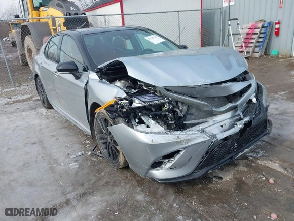 2023 Toyota Camry XSE with VIN 4T1K61BK3PU074183, listed as a IAAI auction lot 41525782 with 26135 miles. Bid and sale history available at carsss.com. Image 1.