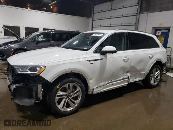 2023 Audi Q7 Premium with VIN WA1AXBF78PD001698, listed as a Copart auction lot 72674504 with 38,655 mi miles and Salvage title. Bid and sale history available at DreamBid. Image 1.