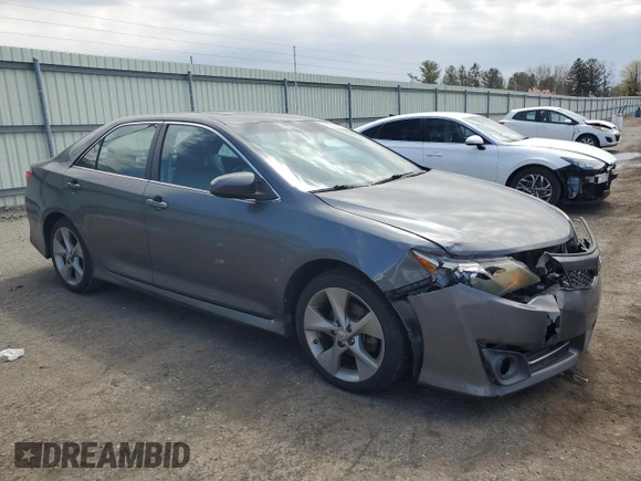 2012 Toyota Camry SE with VIN 4T1BK1FK1CU005606, listed as a Copart auction lot 53288485 with 220,260 mi miles and Salvage Title. Bid and sale history available at carsss.com. Image 4.