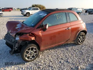 2012 FIAT 500 Pop with VIN 3C3CFFDR5CT209902, listed as a Copart auction lot 71646854 with 0 mi miles and Salvage Title. Bid and sale history available at carsss.com. Image 1.
