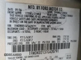 2007 Ford Freestyle SEL with VIN 1FMDK02137GA20791, listed as a Copart auction lot 79502374 with 173,554 mi miles and Salvage Title. Bid and sale history available at carsss.com. Image 13.