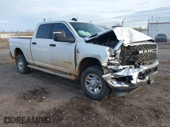 2023 Ram 2500 Big Horn with VIN 3C6UR5DL2PG618989, listed as a IAAI auction lot 40917764 with 35,736 mi miles. Bid and sale history available at carsss.com. Image 1.