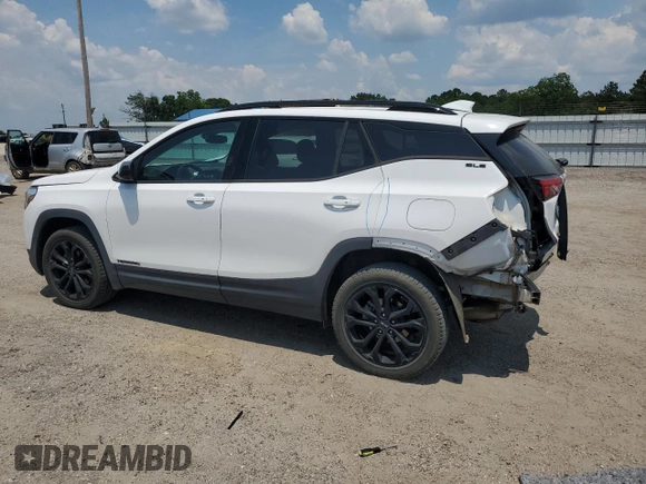 2021 GMC Terrain SLE z VIN 3GKALTEV4ML328648, wystawiony jako Copart lot #61897925 z przebiegiem 75 674 mil mil oraz Szkoda całkowita • Salvage title. Historia ofert i sprzedaży dostępna na DreamBid. Obrazek 2.
