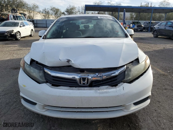 2012 Honda Civic Sdn EX with VIN 2HGFB2F86CH330353, listed as a Copart auction lot 47454635 with 151,322 mi miles and Salvage Title. Bid and sale history available at carsss.com. Image 5.